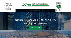 Desktop Screenshot of plasticpalletmanufacturing.com